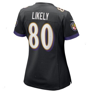 Isaiah Likely Baltimore Ravens Nike Women's Alternate Game Jersey - Black