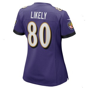 Isaiah Likely Baltimore Ravens Nike Women's Player Game Jersey - Purple