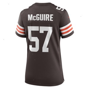 Isaiah McGuire Cleveland Browns Nike Women's Team Game Jersey - Brown