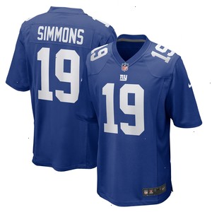 Isaiah Simmons New York Giants Nike Team Game Jersey - Royal