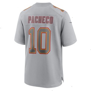 Isiah Pacheco Kansas City Chiefs Nike Super Bowl LVII Patch Atmosphere Fashion Game Jersey - Gray