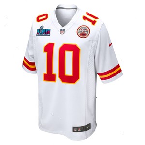 Isiah Pacheco Kansas City Chiefs Nike Super Bowl LVII Patch Away Game Jersey - White