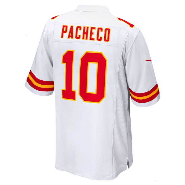 Isiah Pacheco Kansas City Chiefs Nike Super Bowl LVII Patch Away Game Jersey - White