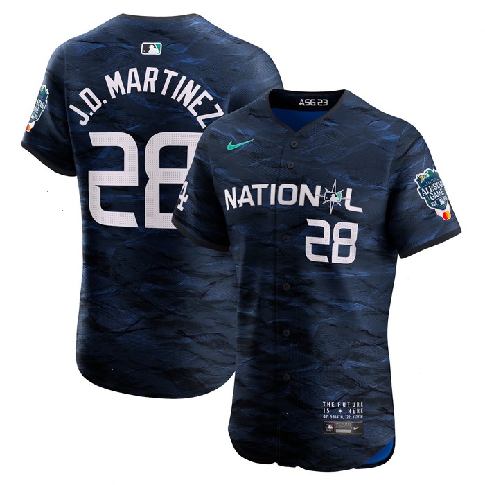 J.D. Martinez National League Nike 2023 MLB All-Star Game Vapor Premier Elite Player Jersey - Royal