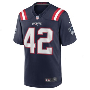 J.J. Taylor New England Patriots Nike Team Game Jersey - Navy