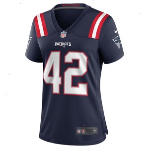 J.J. Taylor New England Patriots Nike Women's Team Game Jersey - Navy