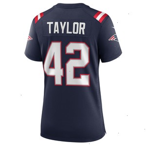 J.J. Taylor New England Patriots Nike Women's Team Game Jersey - Navy