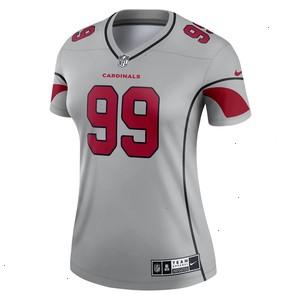 J.J. Watt Arizona Cardinals Nike Women's Inverted Legend Jersey - Gray