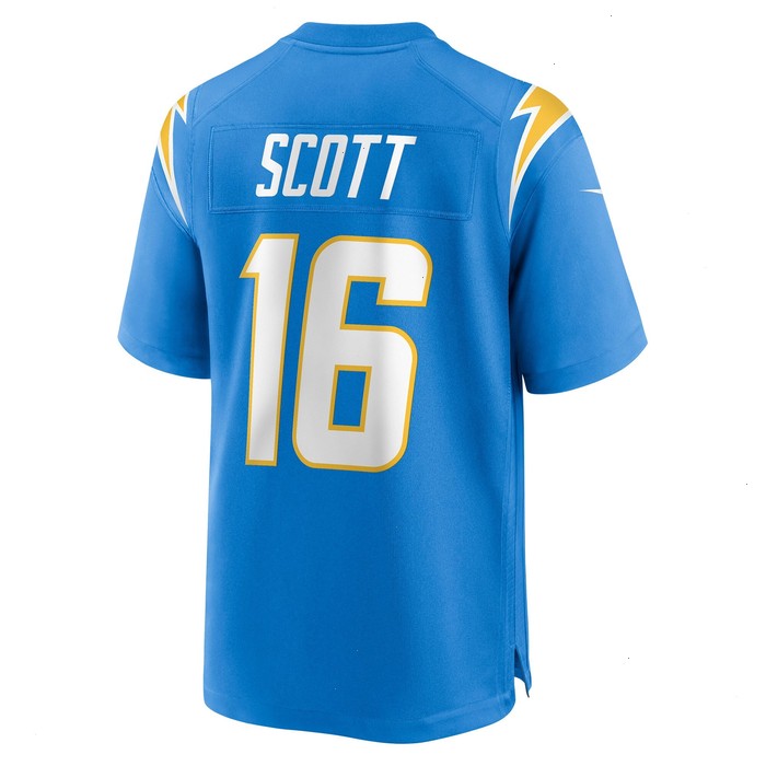 JK Scott Los Angeles Chargers Nike Game Jersey - Powder Blue