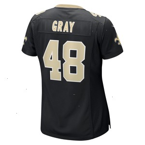 J.T. Gray New Orleans Saints Nike Women's Game Jersey - Black