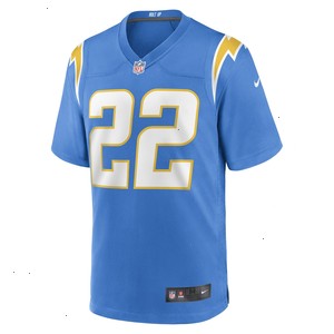 JT Woods Los Angeles Chargers Nike Game Player Jersey - Powder Blue