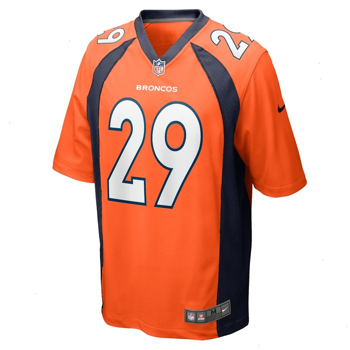 JaQuan McMillian Denver Broncos Nike Team Game Jersey - Orange