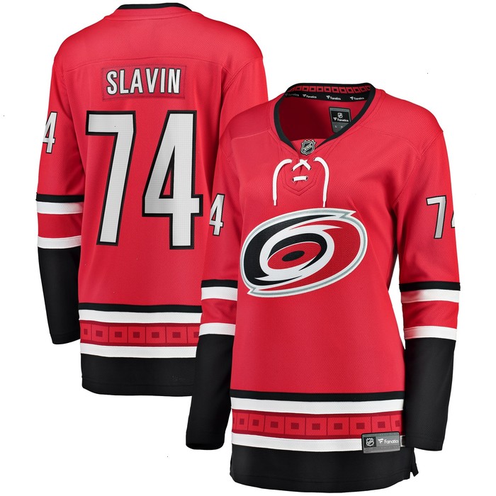 Jaccob Slavin Carolina Hurricanes Fanatics Branded Women's Alternate Breakaway Player Jersey - Red