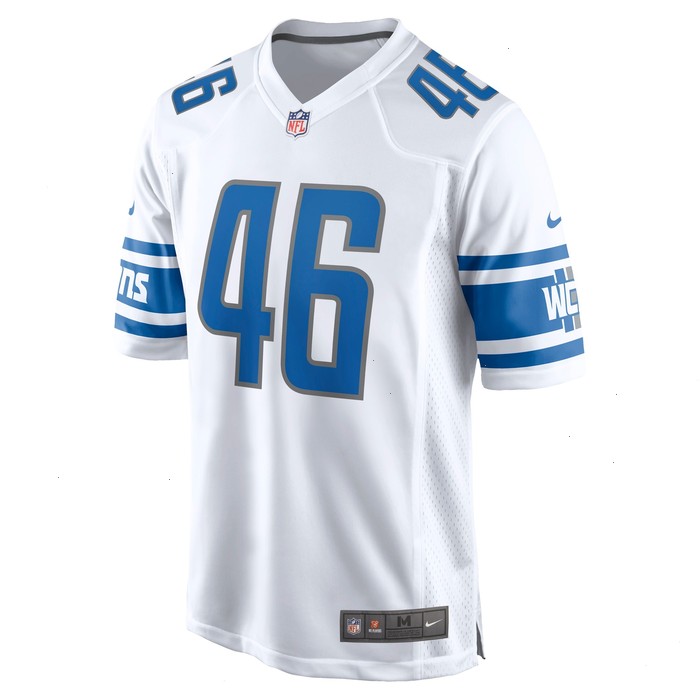 Jack Campbell Detroit Lions Nike Away Game Jersey - White