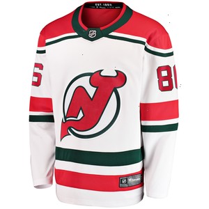 Jack Hughes New Jersey Devils Fanatics Branded 2022/23 Heritage Premier Breakaway Jersey - White