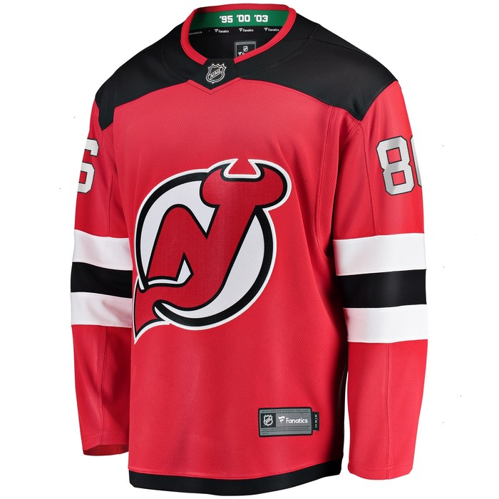 Jack Hughes New Jersey Devils Fanatics Branded Breakaway Player Jersey - Red