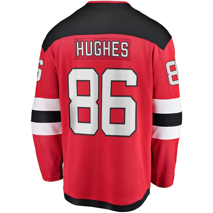 Jack Hughes New Jersey Devils Fanatics Branded Youth Home Breakaway Player Jersey - Red