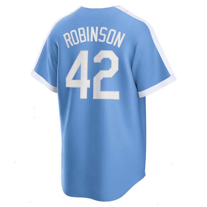 Jackie Robinson Brooklyn Dodgers Nike Alternate Cooperstown Collection Player Jersey - Light Blue