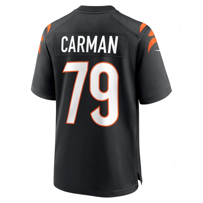 Jackson Carman Cincinnati Bengals Nike Game Jersey - Black