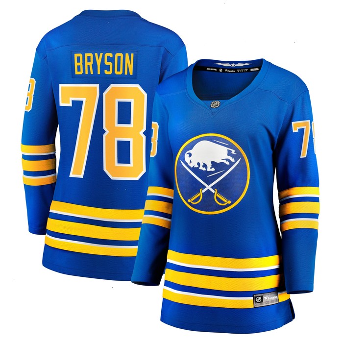 Jacob Bryson Buffalo Sabres Fanatics Branded Women's Home Breakaway Player Jersey - Royal