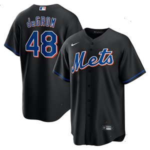 Jacob deGrom New York Mets Nike 2022 Alternate Replica Player Jersey - Black