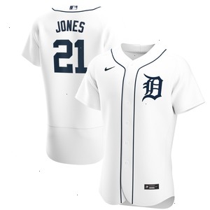 Jacoby Jones Detroit Tigers Nike Home Authentic Player Jersey - White