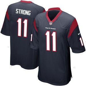 Jaelen Strong Houston Texans Nike Game Jersey - Navy