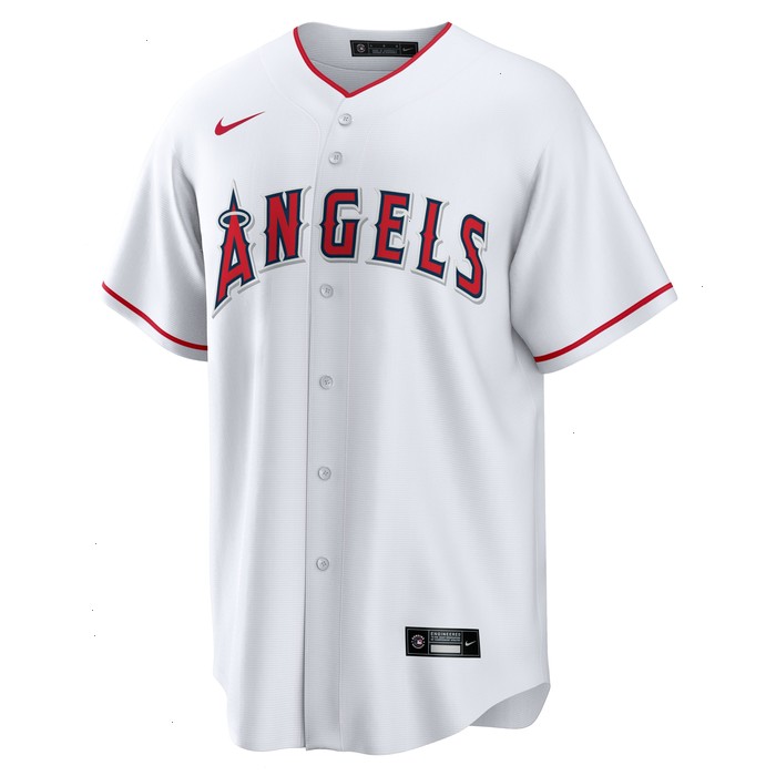 Jaime Barría Los Angeles Angels Nike Home Replica Player Jersey - White