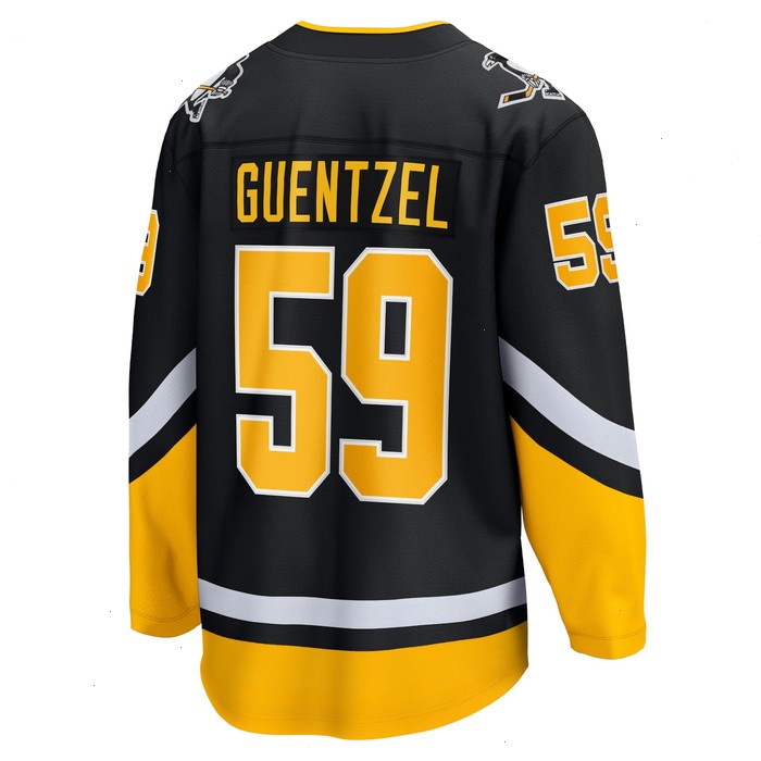 Jake Guentzel Pittsburgh Penguins Fanatics Branded 2021/22 Alternate Premier Breakaway Player Jersey - Black