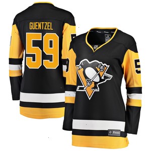 Jake Guentzel Pittsburgh Penguins Fanatics Branded Women's Home Premier Breakaway Player Jersey - Black