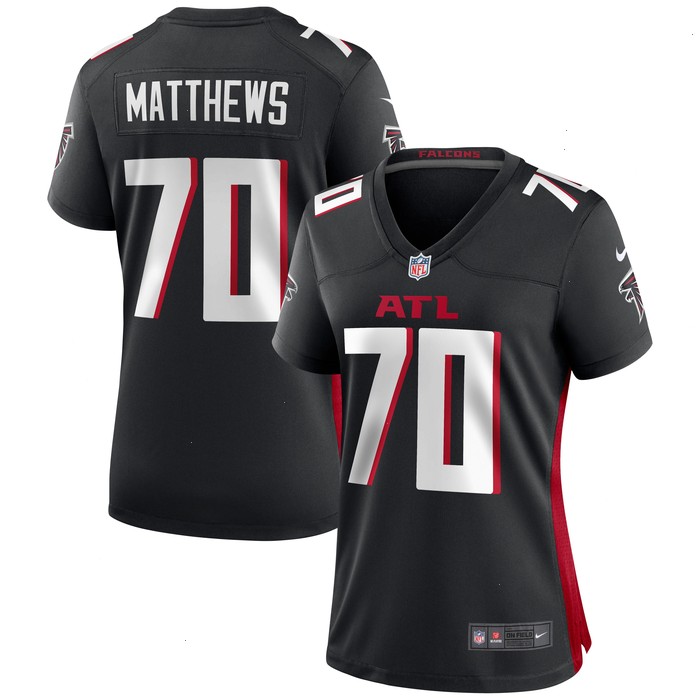 Jake Matthews Atlanta Falcons Nike Women's Game Jersey - Black