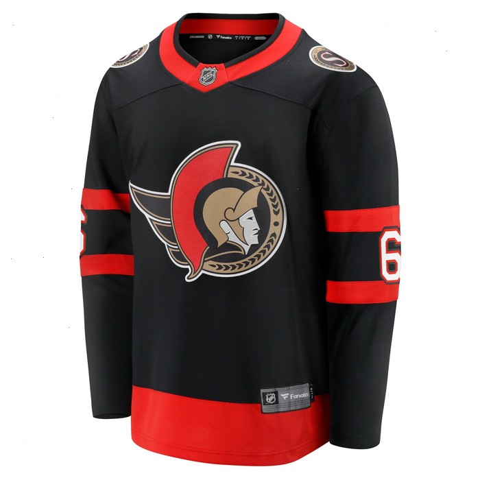 Jakob Chychrun Ottawa Senators Fanatics Branded Home Breakaway Jersey - Black