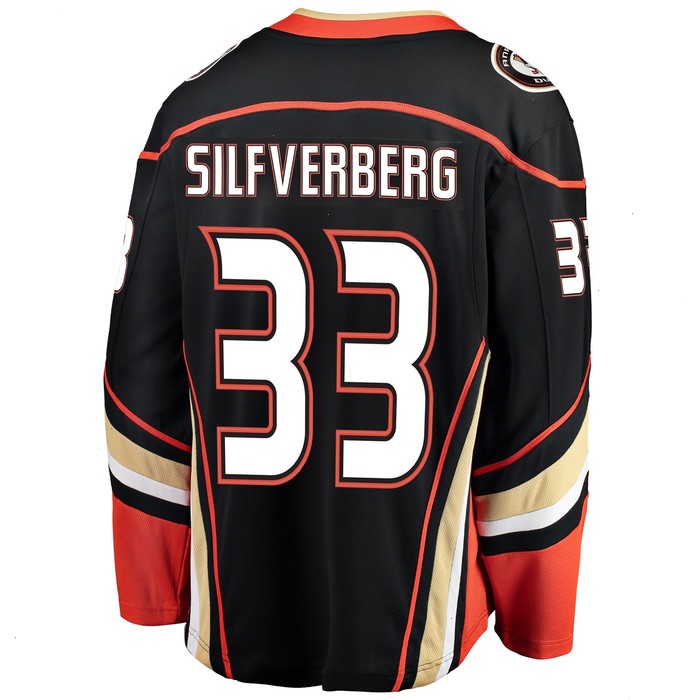 Jakob Silfverberg Anaheim Ducks Fanatics Branded Breakaway Player Jersey - Black