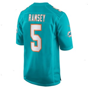 Jalen Ramsey Miami Dolphins Nike Team Color Game Jersey - Aqua