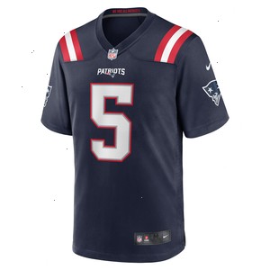 Jalen Reagor New England Patriots Nike Team Game Jersey - Navy