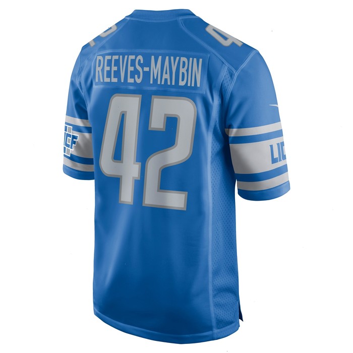 Jalen Reeves-Maybin Detroit Lions Nike Game Jersey - Blue