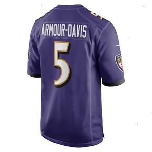 Jalyn Armour-Davis Baltimore Ravens Nike Game Player Jersey - Purple