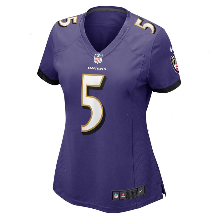 Jalyn Armour-Davis Baltimore Ravens Nike Women's Game Player Jersey - Purple