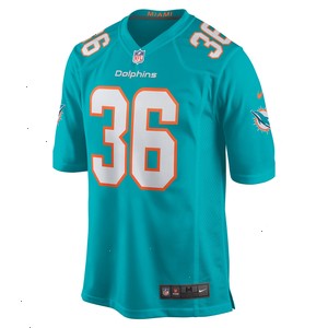 Jamal Perry Miami Dolphins Nike Home Game Player Jersey - Aqua