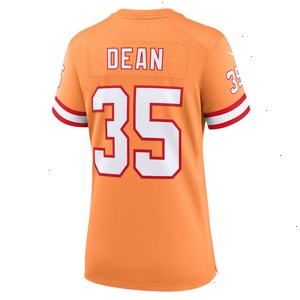 Jamel Dean Tampa Bay Buccaneers Nike Women's Throwback Game Jersey - Orange