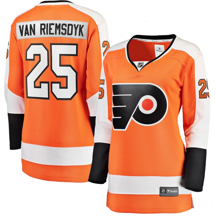 James van Riemsdyk Philadelphia Flyers Fanatics Branded Women's Home Breakaway Player Jersey - Orange