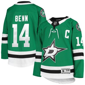 Jamie Benn Dallas Stars Youth Home Premier Player Jersey - Kelly Green