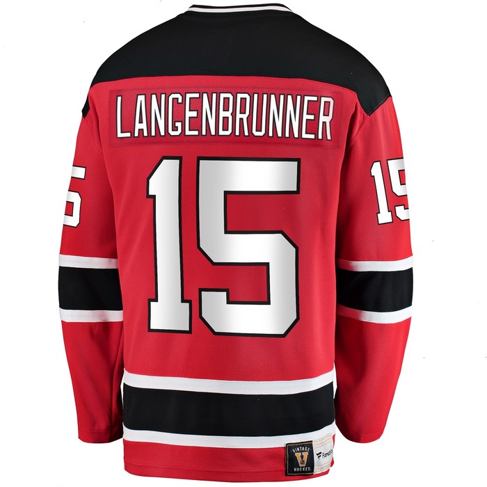 Jamie Langenbrunner New Jersey Devils Fanatics Branded Premier Breakaway Retired Player Jersey - Red