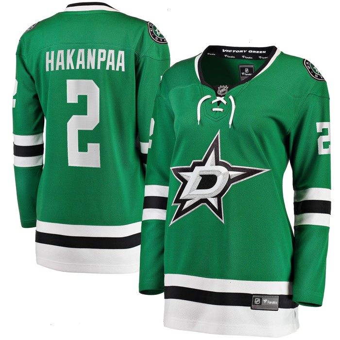 Jani Hakanpaa Dallas Stars Fanatics Branded Women's Home Breakaway Player Jersey - Kelly Green