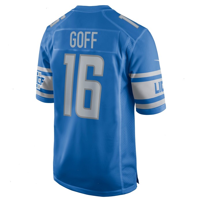 Jared Goff Detroit Lions Nike Player Game Jersey - Blue