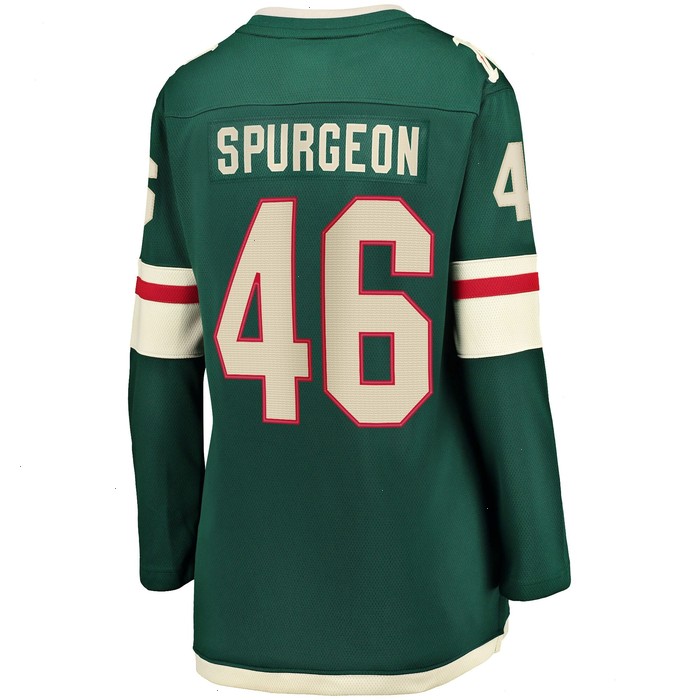 Jared Spurgeon Minnesota Wild Women's Home Breakaway Player Jersey - Green