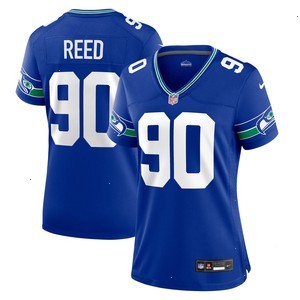 Jarran Reed Seattle Seahawks Nike Women's Throwback Player Game Jersey - Royal