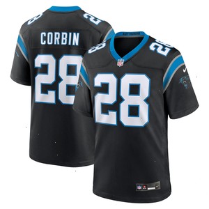 Jashaun Corbin Carolina Panthers Nike Team Game Jersey - Black