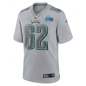 Jason Kelce Philadelphia Eagles Nike Youth Super Bowl LVII Patch Atmosphere Fashion Game Jersey - Gray