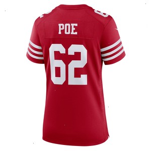 Jason Poe San Francisco 49ers Nike Women's Game Player Jersey - Scarlet